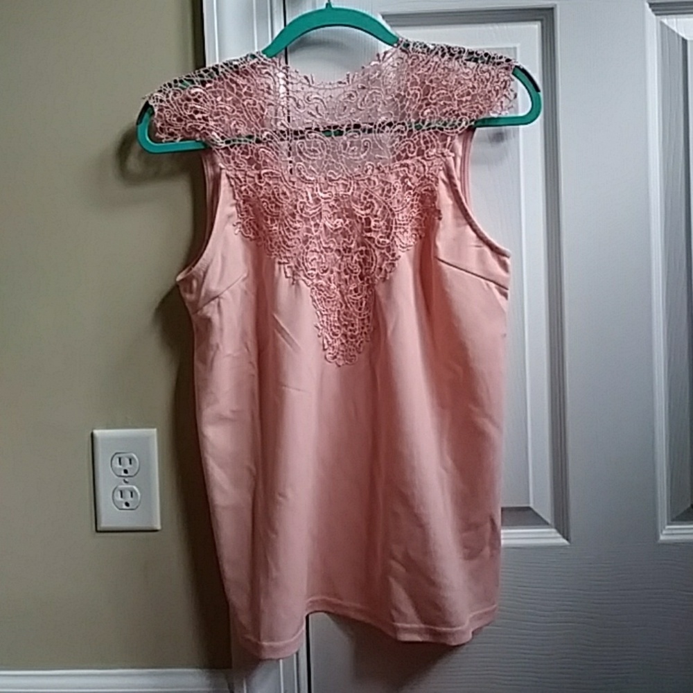 Light Pink Lace Blouse
